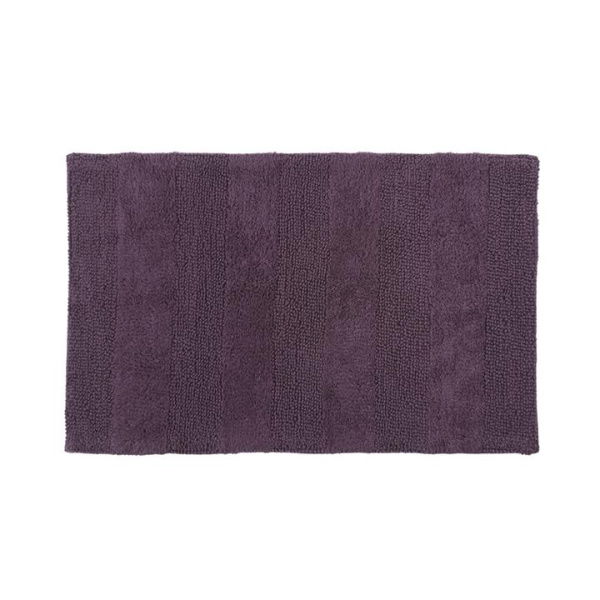 Adairs Morgan Black Plum Bath Mat - Purple (Purple Bath Mat)