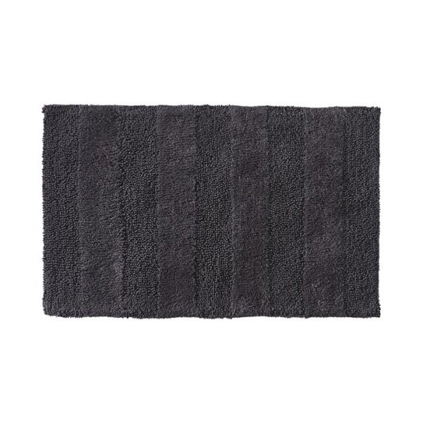 Adairs Black Bath Mat Morgan Coal Stripe Bath
