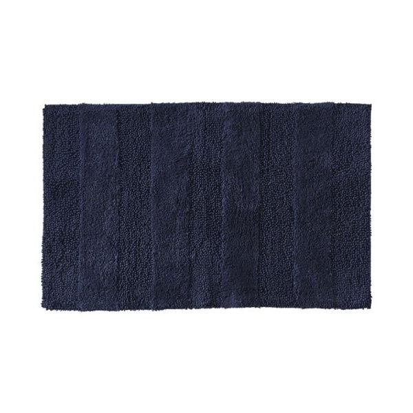 Adairs Blue Bath Mat Morgan Indigo Stripe