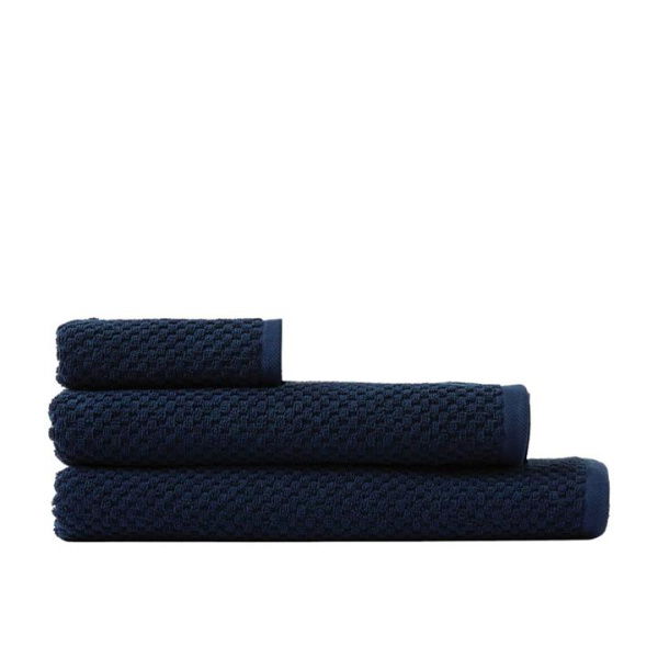 Adairs Blue Bath Sheet Morgan Indigo Towel Range