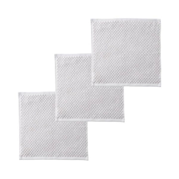 Adairs Grey Morgan Soft Face Washer Pack of 3