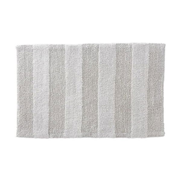 Adairs Grey Bath Mat Morgan Soft Grey Stripe Bath Mat