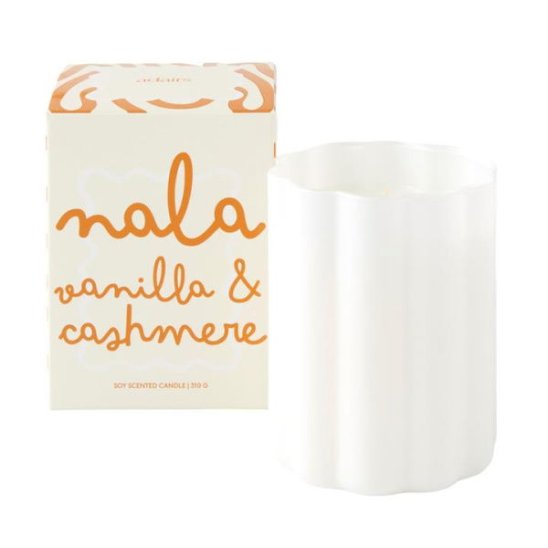 Adairs Nala Vanilla & Cashmere Candle 310g - White (White Candle)