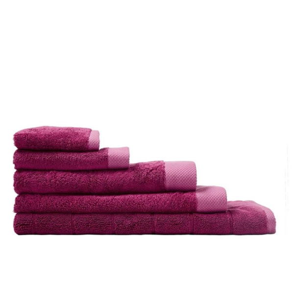 Adairs Navara Magenta Solid Bamboo Cotton - Purple (Purple Bath Mat)