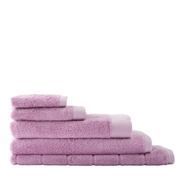 Adairs Purple Navara Violet Solid Cotton Bamboo Bath Mat