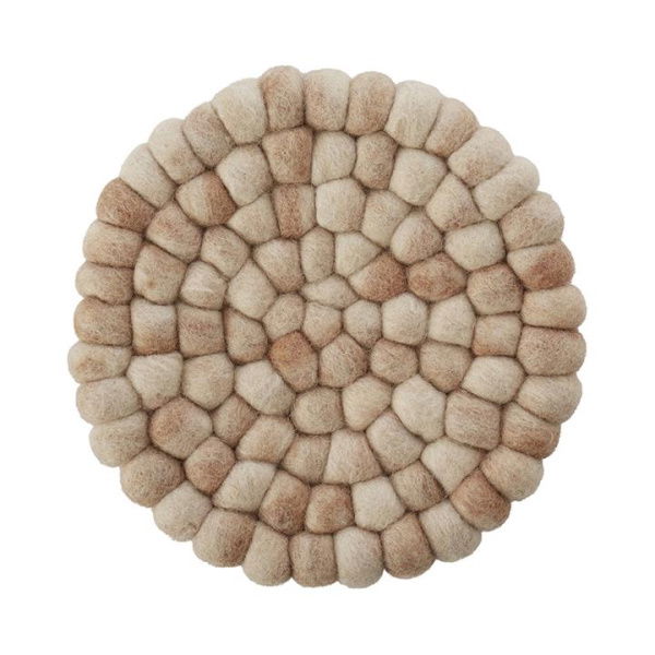 Adairs New Zealand Wool Natural Space Dyed Trivet (Natural Trivet)