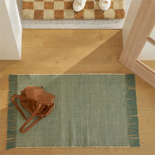 Adairs Norfolk Forest & Natural Indoor Mat - Green (Green Indoor Mat)