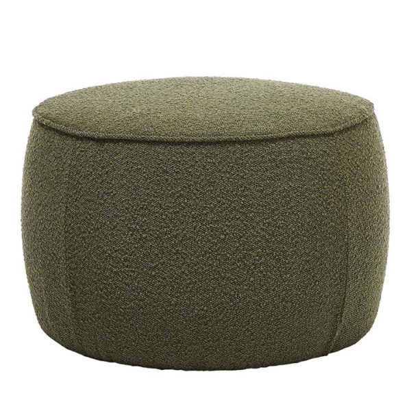 Adairs Green Ottoman Norway Forest Boucle