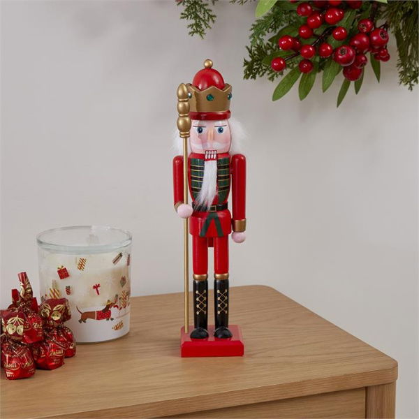 Adairs Red Nutcracker Crown Multi Luxe Decoration