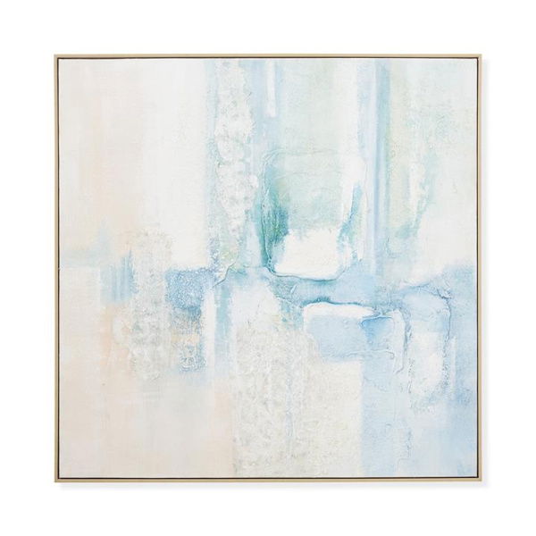 Adairs Blue Wall Art Oasis Waterfall Canvas