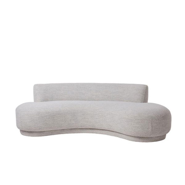 Adairs Odessa Shadow Sofa - White (White Sofa)