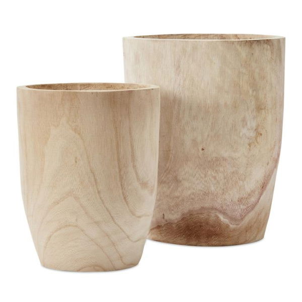 Adairs Natural Large Otago Timber Pot