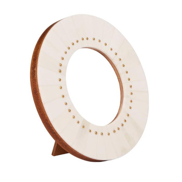 Adairs Otis Ivory Round Photo Frame (Ivory Frame)