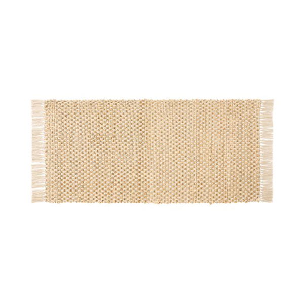 Adairs Natural Rug Runner Palermo Natural Check Rug Runner