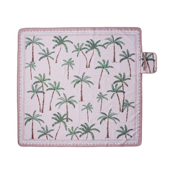 Adairs Green Picnic Rug Palm Beach Green Picnic Rug