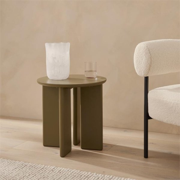Adairs Parker Olive Side Table - Green (Green Side Table)