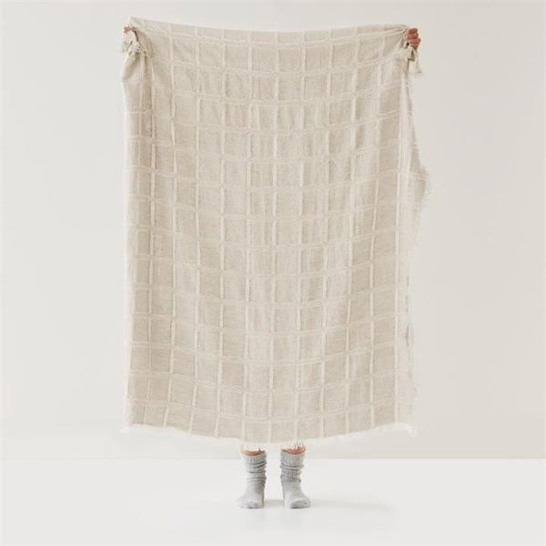 Adairs Natural Pasquale Linen Throw