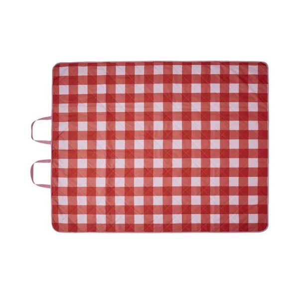 Adairs Pink Large Pink & Red Gingham Picnic Rug