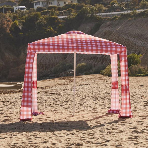 Adairs Pink Cabana Pink and Red Gingham Beach