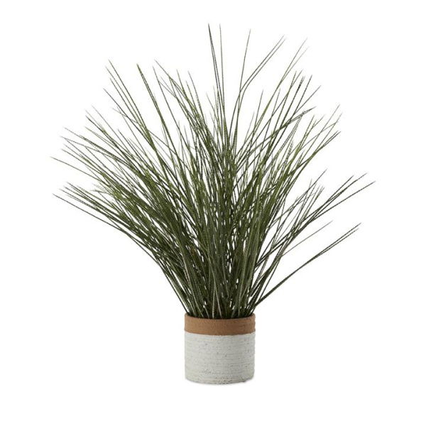 Adairs Green Faux Plant Potted Green Ornamental Grass