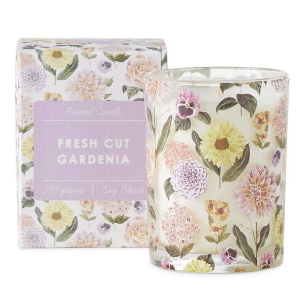 Adairs Pink Printed Freshcut Gardenia Candle