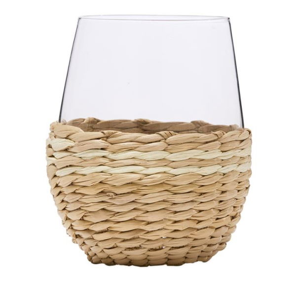 Adairs Natural Tumbler Provence Natural & Cream Tumbler