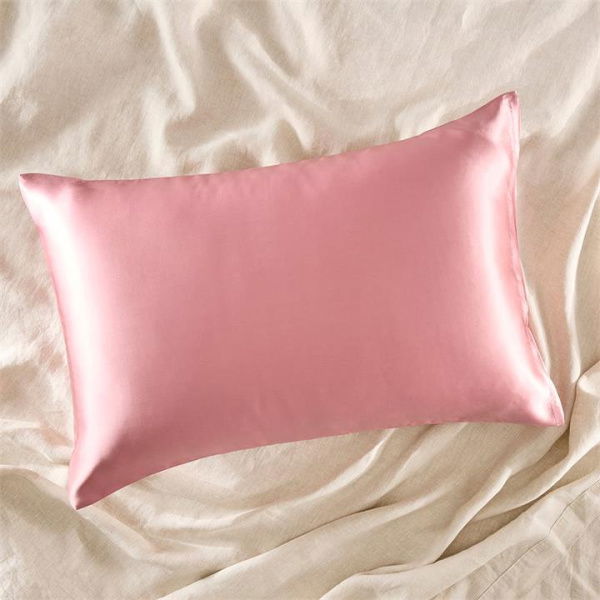 Adairs Pure Silk French Rose Pillowcase - Pink (Pink Standard Pillowcase Each)