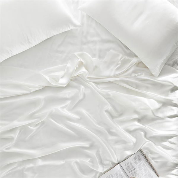 Adairs Antique White Pure Silk King Sheet Set