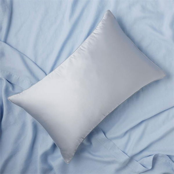 Adairs Blue King Pillowcase Pure Silk Soft Blue