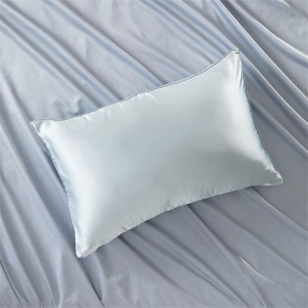 Adairs Blue Standard Pillowcase Each Pure Silk Soft Blue Pillowcase