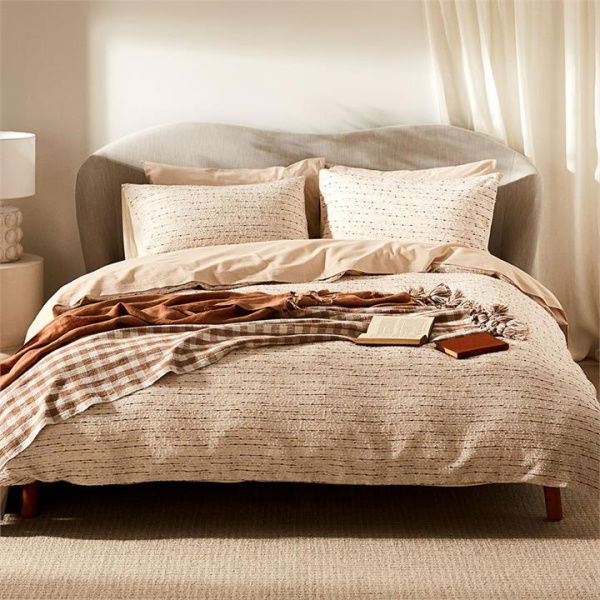 Adairs Natural Single Reign Wheat Quilt Cover Natural