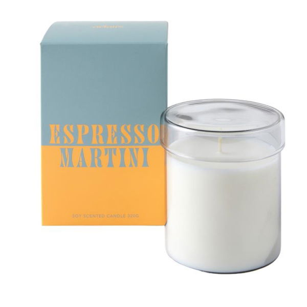 Adairs Rio Espresso Martini Candle 320g - Blue (Blue Candle)