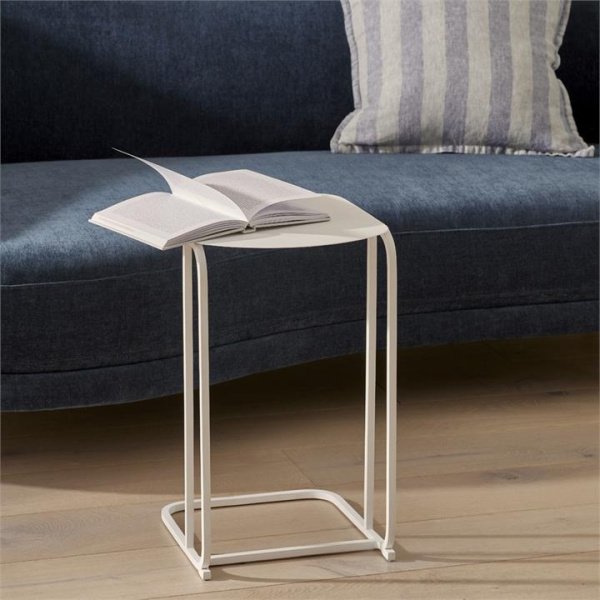 Adairs Ripley White C Table (White Side Table)