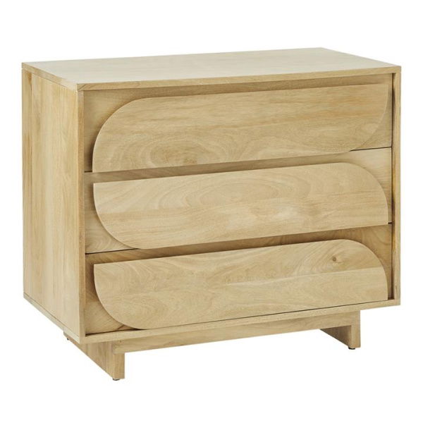 Adairs Natural Chest of Drawers Roi 3 Drawer