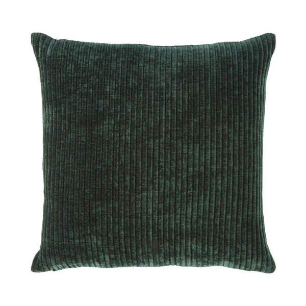 Adairs Rosedale Deep Forest Corduroy Cushion - Green (Green Cushion)