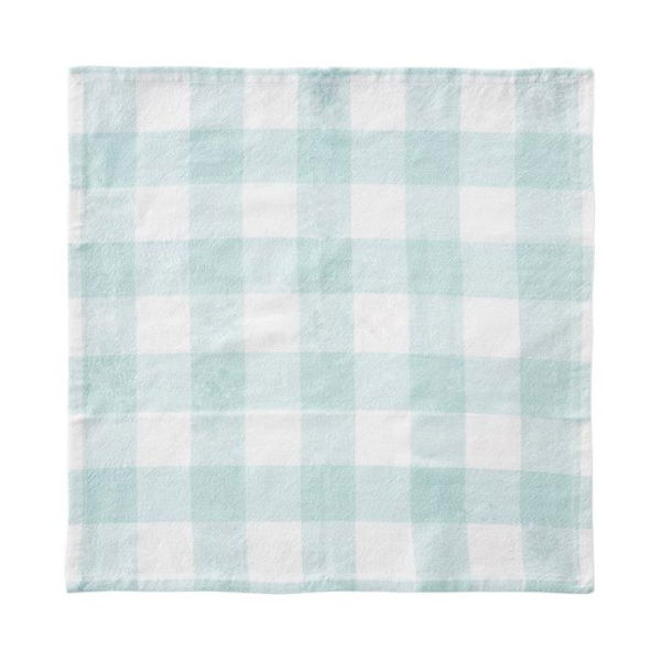 Adairs Green Sadie Fresh Mint Gingham Napkins Pack of 2