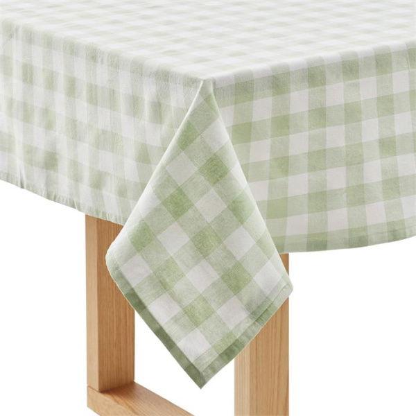 Adairs Sadie Mint Gingham Tablecloth - Green (Green Tablecloth)