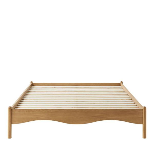 Adairs Sadie Oak Bed Base - Natural (Natural Queen)