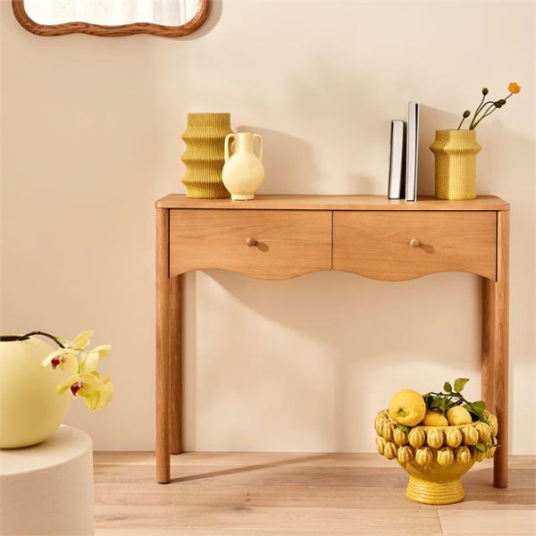 Adairs Sadie Oak Console - Natural (Natural Console)