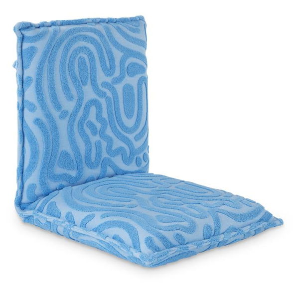 Adairs Blue Chair Samoa Blue Beach Padded Towel Chair