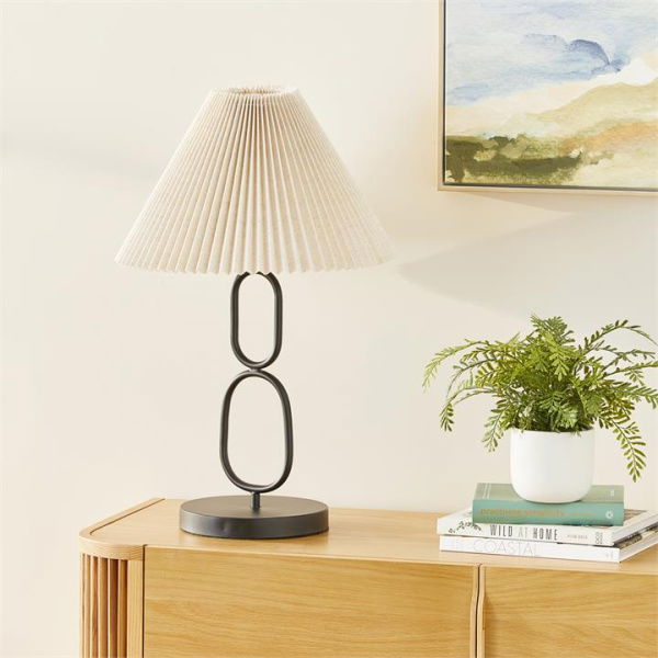 Adairs Natural Santos Black & Table Light