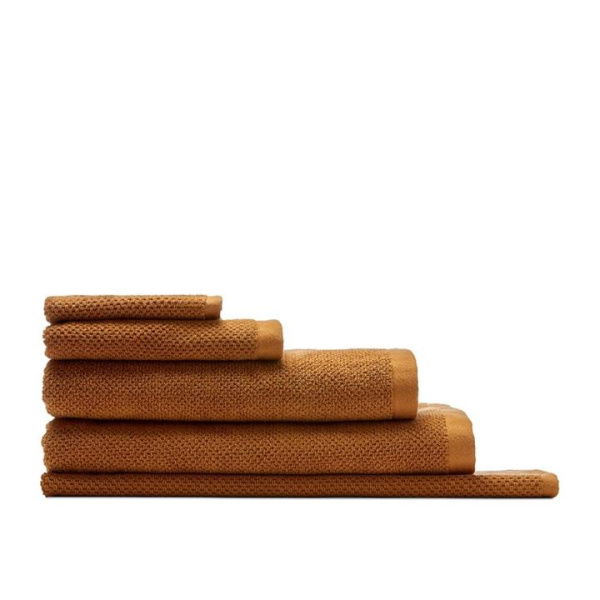 Adairs Orange Bath Towel Savannah Textured Towel Range Ginger