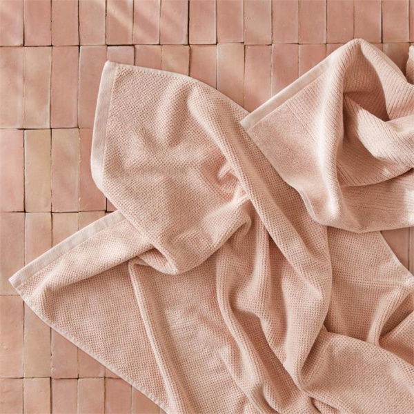 Adairs Pink Bath Mat Savannah Textured Towel Range Nude Pink