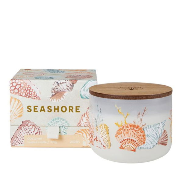 Adairs Natural Candle Seashore Coconut 370g