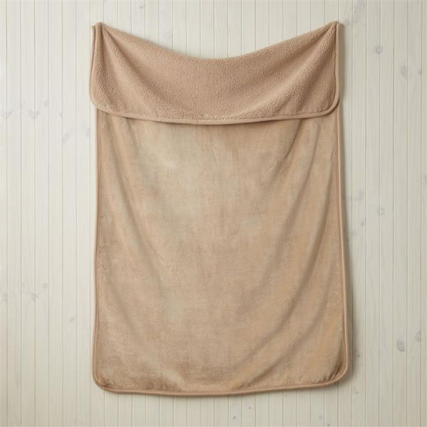 Adairs Sherpa Cappuccino Throw - Natural (Natural Throw)