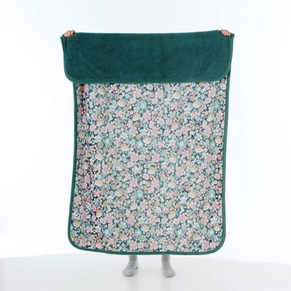 Adairs Sherpa Libertine Floral Green Throw (Green Throw)