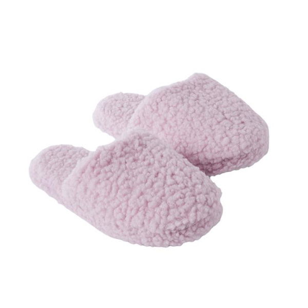 Adairs Sherpa Lilac Mule Slippers - Purple (Purple MED/LRG)