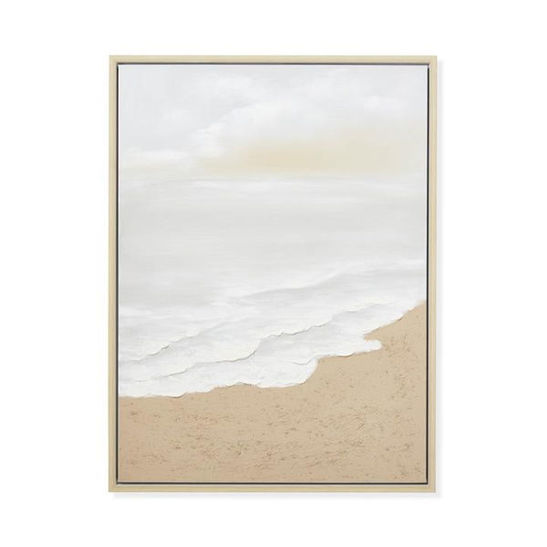 Adairs Natural Shorebreak Texture Canvas Wall Art