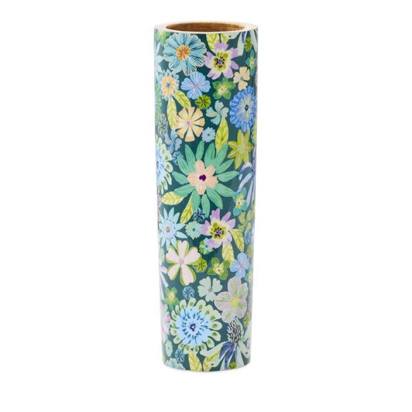 Adairs Blue Vase Sia Floral Blue Timber Vase