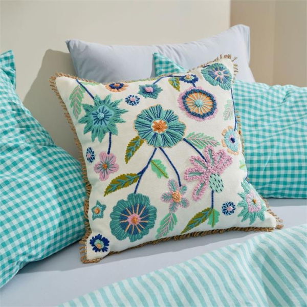 Adairs Green Cushion Sia Floral